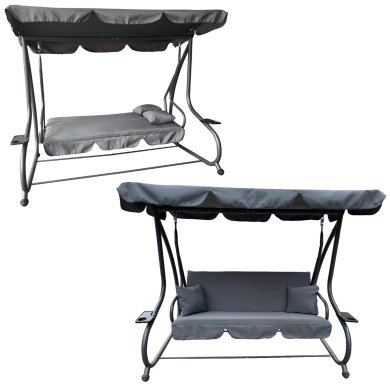 Садовые качели Garden Line 210x120x170 см Антрацит KRE3101