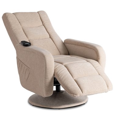 Крісло м'яке розкладне масажне з реклайнером Mebel Elit SPIKE 2 Бежевий ME.SPIKE2/BZ/T/FW фото - 3