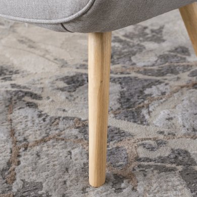 Крісло м'яке з підставкою Mebel Elit LOZANO 2 Сірий ME.LOZANO2/P/DK/T/FW фото - 13