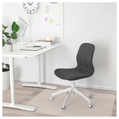 IKEA Офісне крісло LANGFJALL Темно-сірий (ИКЕА ЛАНГФЬЯЛЛЬ) 49252384 фото - 6
