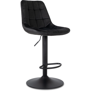 Барный стул Mebel Elit ARCOS 2 Welur Черный ME.ARCOS2/CZ/V/H