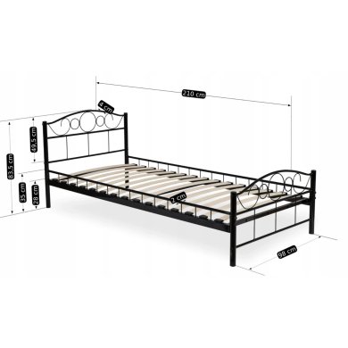 Кровать Mebel Elit GRIFFIN 90x200 см Черный - 8 Кровать Mebel Elit GRIFFIN 90x200 см Черный ME.GRIFFIN/90/CZ/LOZ фото - 8