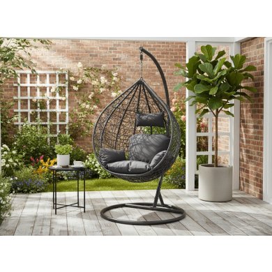 Підвісне крісло-кокон Garden Line FAT1036 Темно-сірий FAT1036 фото - 3