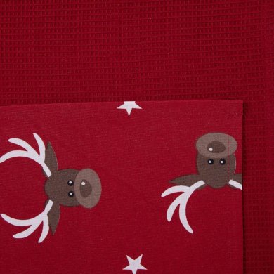 Набор кухонных полотенец Homla REINDEER 45x65 см 2 шт Принт - 3 Набор кухонных полотенец Homla REINDEER 45x65 см 2 шт Принт 223201 фото - 3
