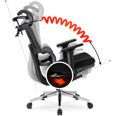 Офисное кресло Mebel Elit DELSIN Черный ME.DELSIN/CZ/T/FO фото - 12