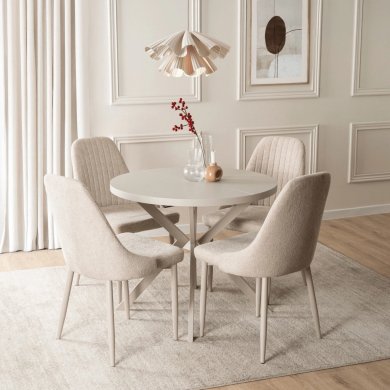 Розкладний обідній стіл Mebel Elit LUGO Кашемір ME.LUGO/KASZ/KASZ/S фото - 11