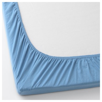Комплект простыней на резинке LEN 60х120 см 2 шт Голубой - 2 IKEA Комплект простыней на резинке LEN 60х120 см 2 шт Голубой (ИКЕА ЛЕН) 90427102 фото - 2