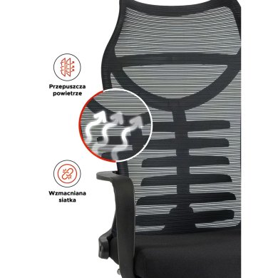 Офісне крісло Mebel Elit ACTON Чорний - 8 Офісне крісло Mebel Elit ACTON Чорний ME.ACTON/CZ/T/FO фото - 8