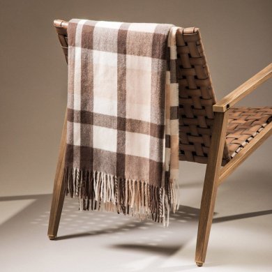Плед Homla MELROSE 150х200 см Коричневый 241884 фото - 5