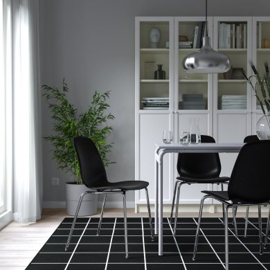 IKEA Обідній стілець LIDAS Чорний (ИКЕА ЛИДАС) 99505567 фото - 7