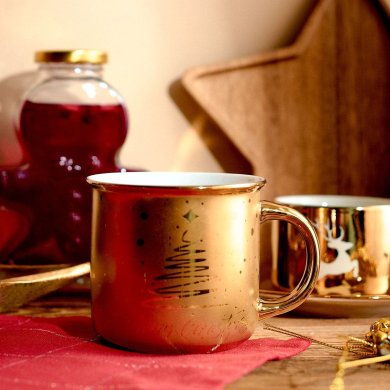 Кружка Homla ARAN 300 мл Золотой 230909 фото - 5