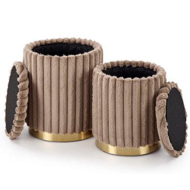 Комплект пуфів Halmar FIDO 2 шт Капучино V-CH-FIDO-PUFA-CAPPUCCINO фото - 2