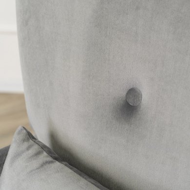 Крісло м'яке Mebel Elit BUNNY Welur 2 Сірий - 11 Крісло м'яке Mebel Elit BUNNY Welur 2 Сірий ME.BUNNY/P/CZ/V/FW фото - 11