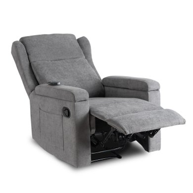 Крісло м'яке розкладне масажне з реклайнером Mebel Elit SEBASTIAN Сірий ME.SEBASTIAN/P/T/FW фото - 2