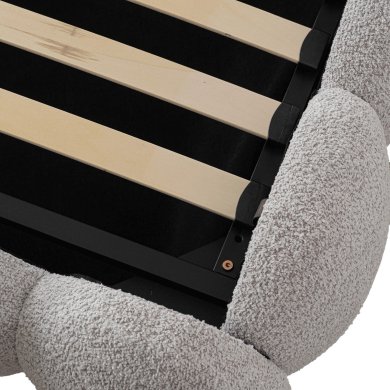 Кровать Mebel Elit ANKARA Boucle 160x200 см Серый ME.ANKARA/160/P/TB/LOZZPOJ фото - 11