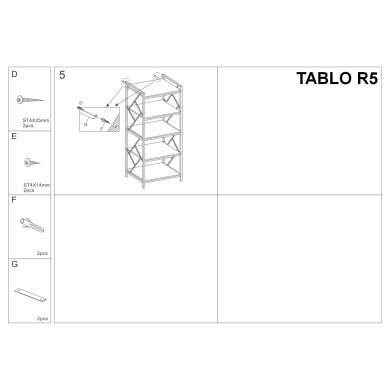 Стеллаж Signal TABLO R5 Дуб TABLOR5 фото - 2