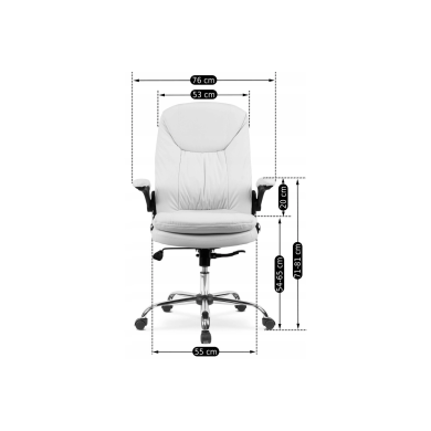 Офисное кресло Mebel Elit PARIS Белый ME.PARIS/B/E/FO фото - 10