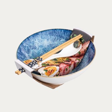 Набір посуду для рамена Homla SALADO 4 шт Принт 234629 фото - 8