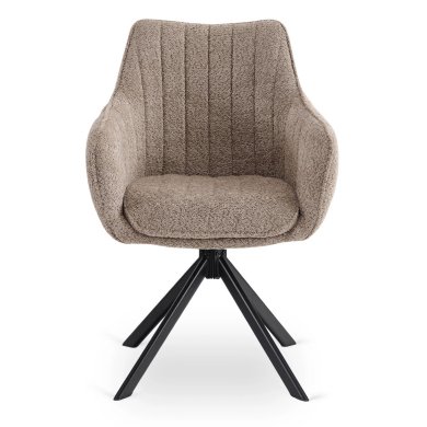Обідній стілець поворотний Mebel Elit BAJA Boucle Коричневий ME.BAJA/BR/CZ/TB/K фото - 2