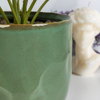 Кашпо Homla RONA 15,5x14,5 см Зеленый 206330 фото - 5