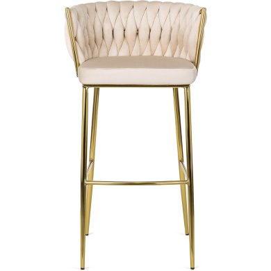 Барный стул Mebel Elit FLORES 2 Кремовый - 2 Барный стул Mebel Elit FLORES 2 Кремовый ME.FLORES2/KR/ZL/V/H фото - 2