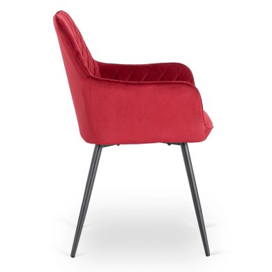 Обеденный стул Mebel Elit BRESSO Welur Бордовый ME.BRESSO/BOR/CZ/V/K фото - 3