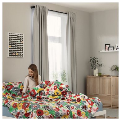 IKEA Штора BRUKSVARA 140х250 см Сірий (ИКЕА БРУКСВАРА) 10574248 фото - 3