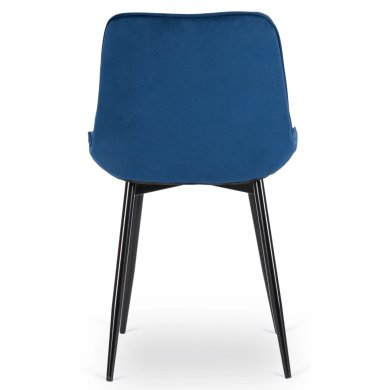 Обеденный стул Mebel Elit CHRIS Welur Синий ME.CHRIS/GR/CZ/V/K фото - 4