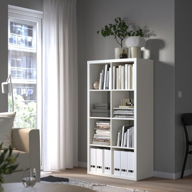 IKEA Стеллаж KALLAX Белый (ИКЕА КАЛЛАКС) 80275887 фото - 17