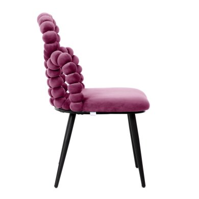 Обеденный стул Homla BUBBLE BEAM Welur Бордовый 226091 фото - 3