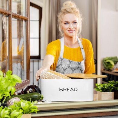 Хлебница Homla KINE 30x18х13 см Белый - 3 Хлебница Homla KINE 30x18х13 см Белый 214639 фото - 3