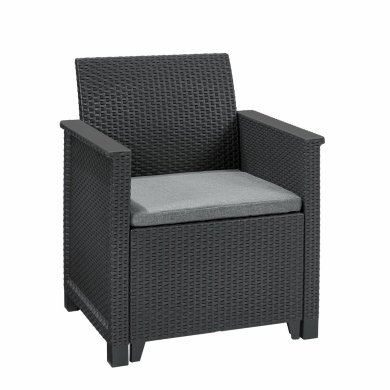 Комплект садовых кресел Keter ELODIE Антрацит 255769 фото - 2