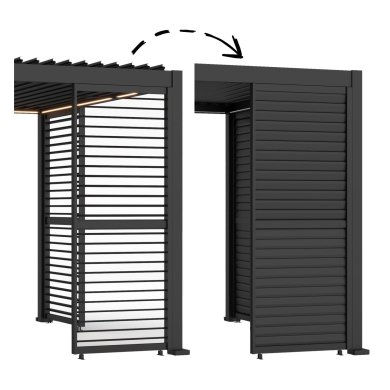 Жалюзі для перголи Garden Line 234x93 см Сірий GOL0593 фото - 2