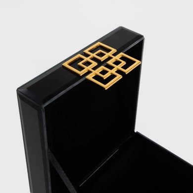 Скринька для прикрас Homla CARNIVAL 12,5x12,5x8 см Чорний - 4 Скринька для прикрас Homla CARNIVAL 12,5x12,5x8 см Чорний 237523 фото - 4