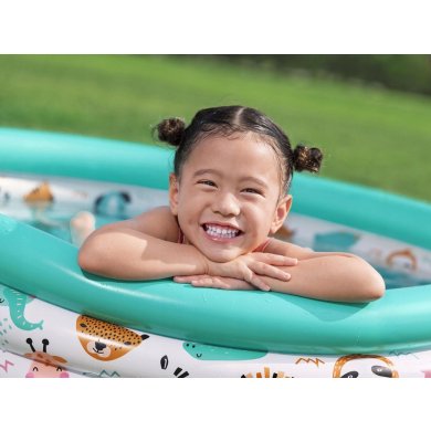 Надувной детский бассейн Bestway 51226 SAFARI 122x25 см Зеленый BES51226 фото - 5
