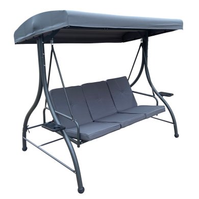 Садовые качели Garden Line 194x120x174 см Антрацит - 2 Садовые качели Garden Line 194x120x174 см Антрацит KRE3156 фото - 2