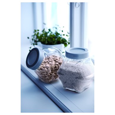 IKEA Банку з кришкою FÖRVAR (ИКЕА ФОРВАР) 00030262 фото - 4