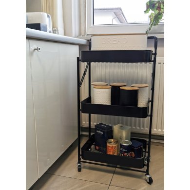 Візок складаний з ручкою Kontrast Чорний 6.02.20035 фото - 10