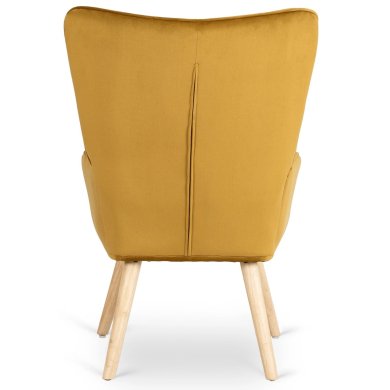 Кресло мягкое с подставкой Mebel Elit LOZANO Welur Горчичный ME.LOZANO/CU/DK/V/FW фото - 7