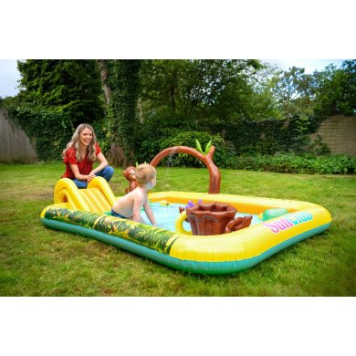 Надувной детский бассейн Bestway 51223 SAFARI 214x167x85 см Желтый JIL51223 фото - 9