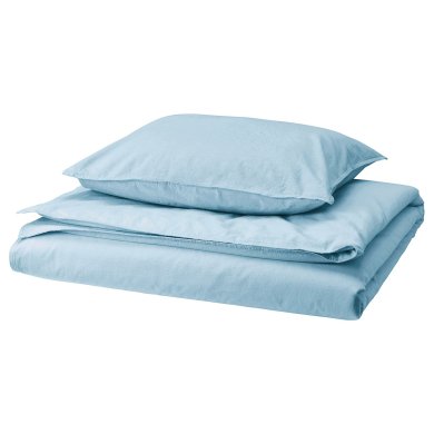 IKEA Комплект постельного белья ANGSLILJA 150х200 см Голубой (ИКЕА АНГЛИЙСКИЙ) 70585220