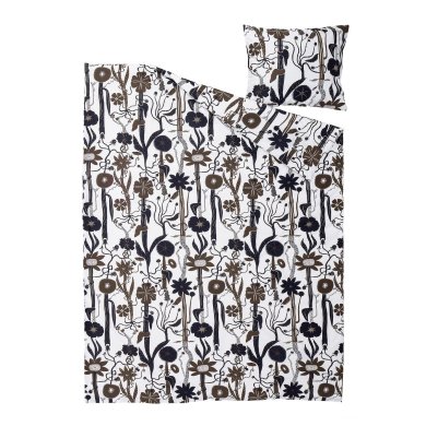 IKEA Комплект постельного белья LUNDSKAFTING 150x200 см Принт (ИКЕА ЛУНДСКАФТИНГ) 00606358 фото - 4