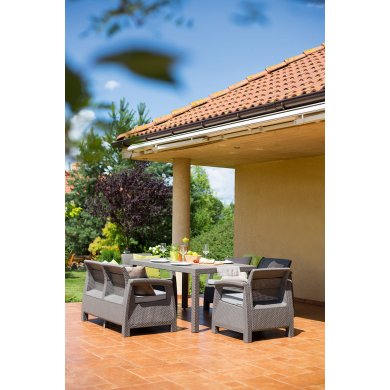 Комплект садових меблів Keter CORFU FIESTA Капучино 227586-1 фото - 2