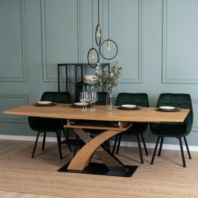 Розкладний обідній стіл Mebel Elit SVEN Дуб золотий - 13 Розкладний обідній стіл Mebel Elit SVEN Дуб золотий ME.SVEN/DZ/S фото - 13