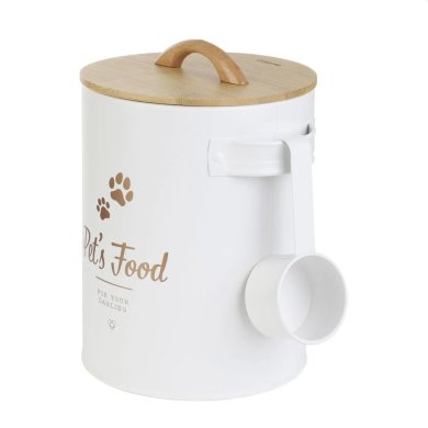Контейнер для корма с мерной ложкой Homla DINGO 16х20 см Белый 226435 фото - 2