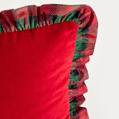 Декоративна наволочка Homla TARTAN 2 45х45 см Червоний 242004 фото - 3