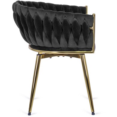 Обідній стілець поворотний Mebel Elit RUBI Welur Чорний ME.RUBI/CZ/ZL/V/K фото - 4