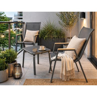 Комплект садових меблів Kontrast MALAGA WOOD Чорний Meb000083 фото - 6
