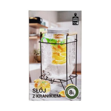 Диспенсер для напитков Chomik 8 л Прозрачный IDE1717 фото - 5