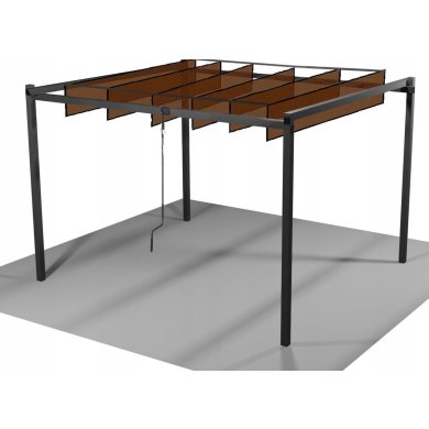 Пергола Garden Line 3х3 м Коричневий TUN4016 фото - 3